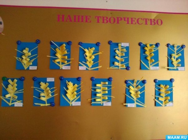 Аппликация на тему хлеб в подготовительной группе