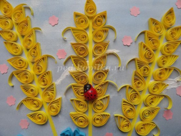 Квиллинг колосья