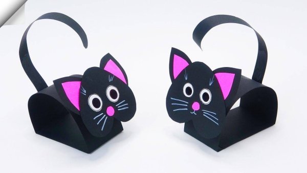 Котик из бумаги