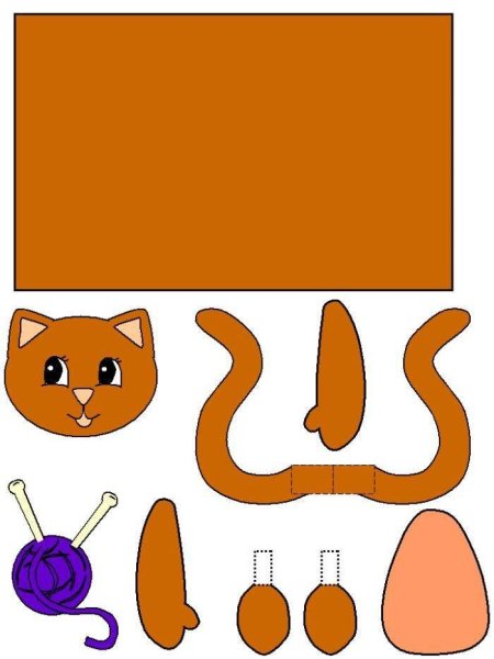 Аппликация "котик"