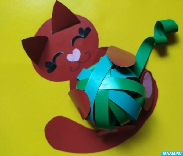 Поделка кот объемный