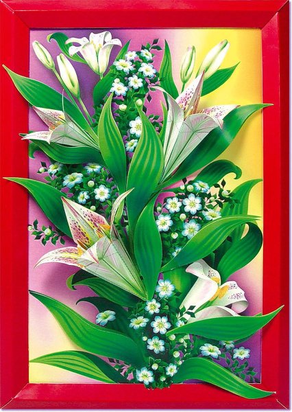 Панно весенний букет