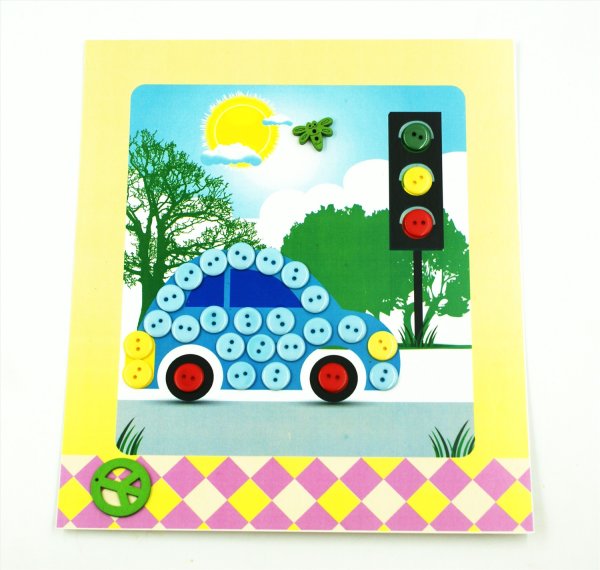 Аппликация из пуговиц