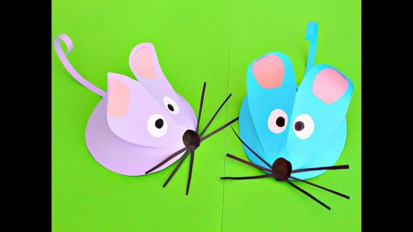 Объемная аппликация мышка