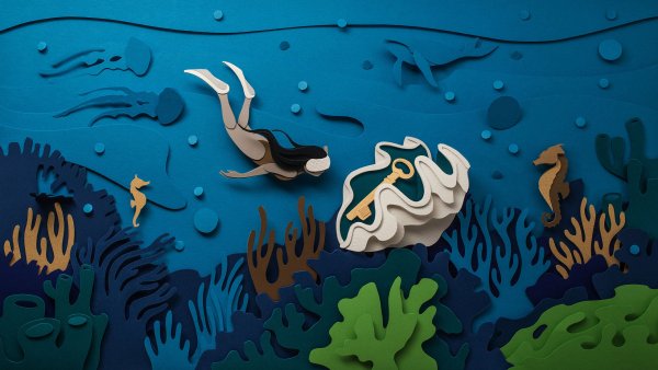 Аппликация море