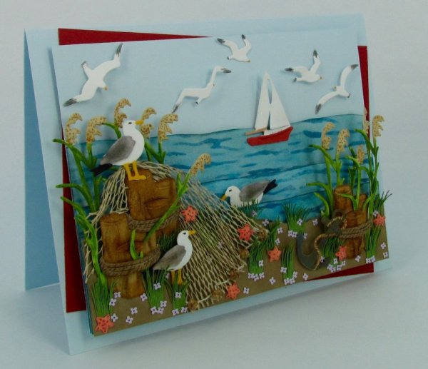 Объемная поделка на морскую тему