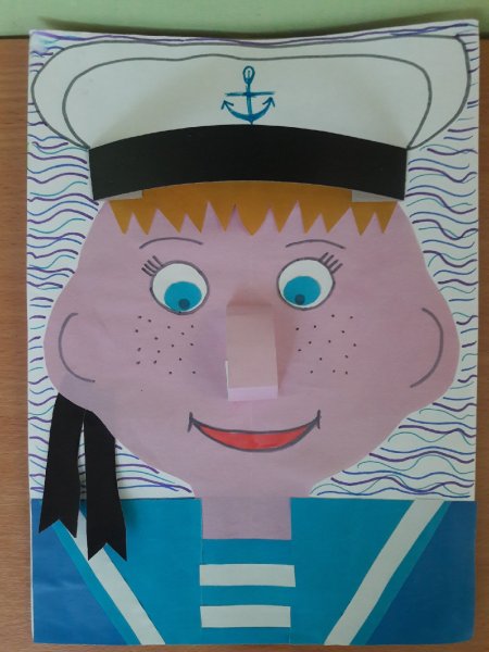 Аппликация моряк