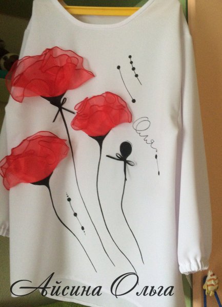 Аппликация на платье