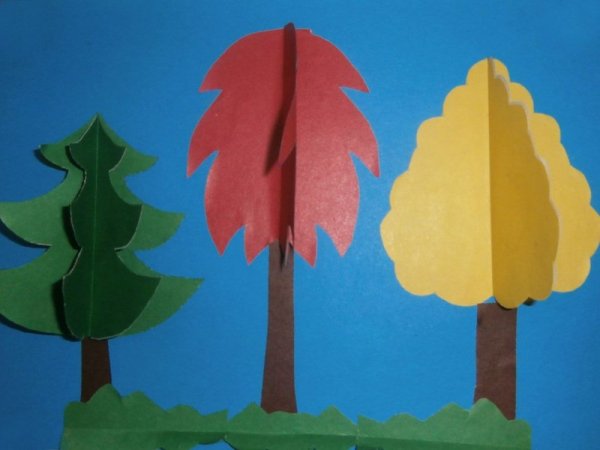 Аппликация на тему осень