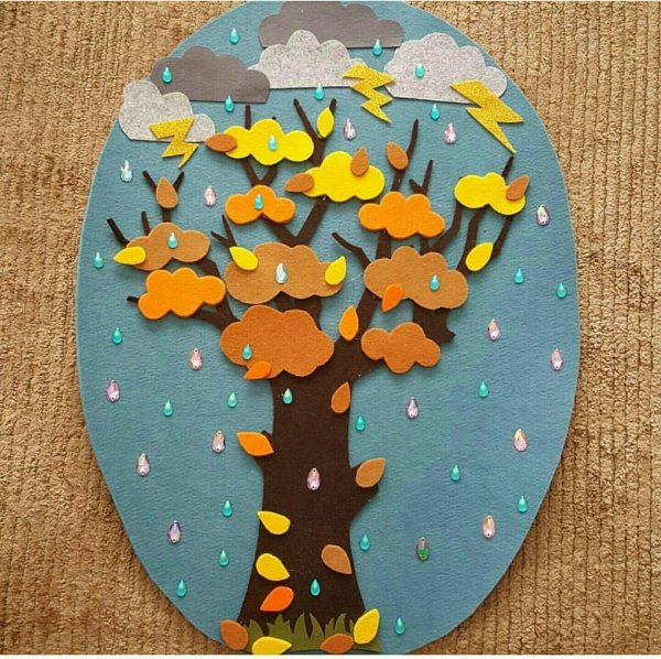 Осенние поделки из фетра