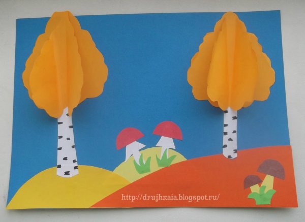 Аппликация осень