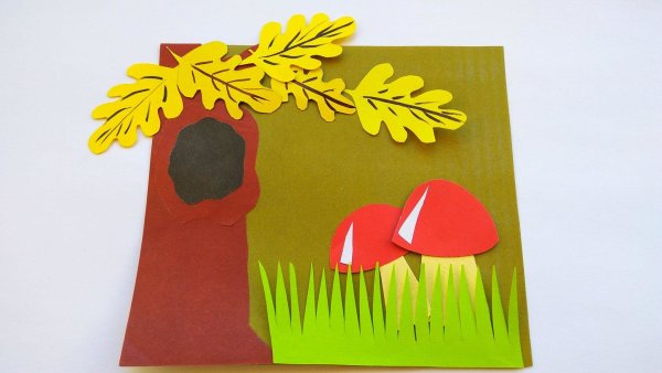 Объемная аппликация осень