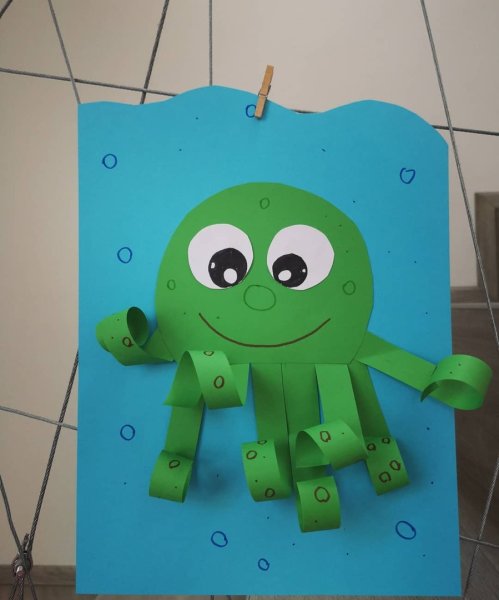 Поделка Осьминожка из бумаги