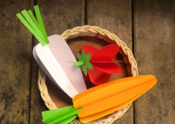 Поделка овощи из бумаги