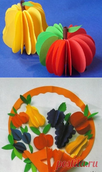 Фрукты из бумаги