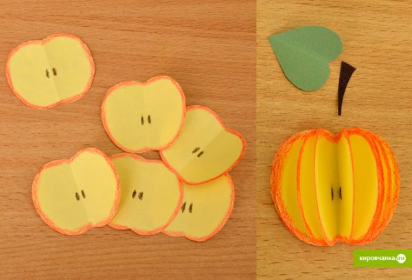 Объемная аппликация фрукты