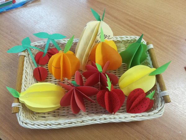 Поделка овощи из бумаги