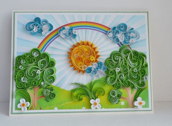 Картины из бумаги