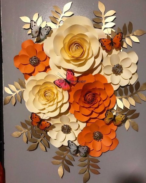 Цветочное панно на стену