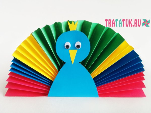 Аппликация из гармошки