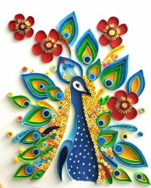 Квиллинг птицы