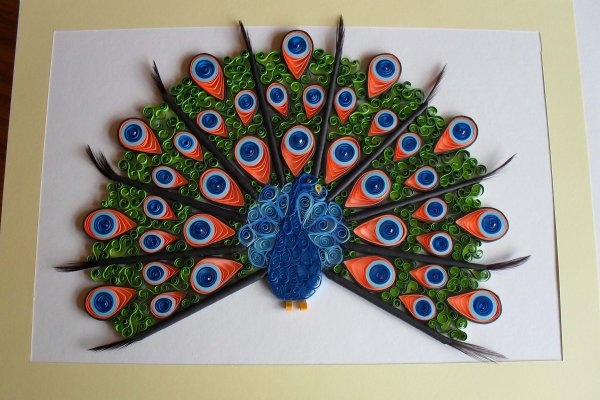 Аппликация Павлин