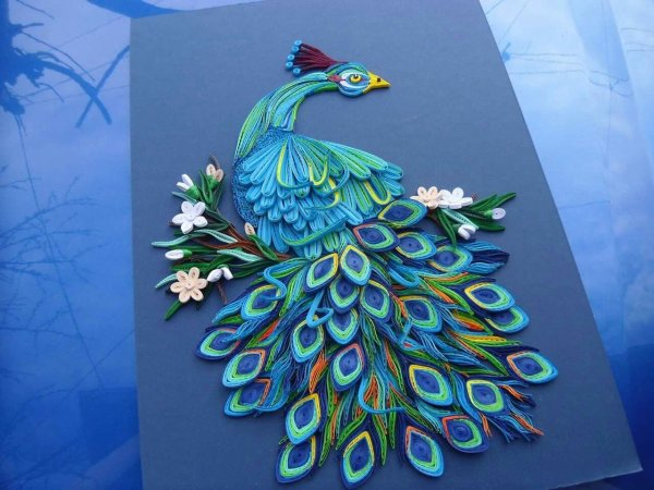 Птицы в технике квиллинг