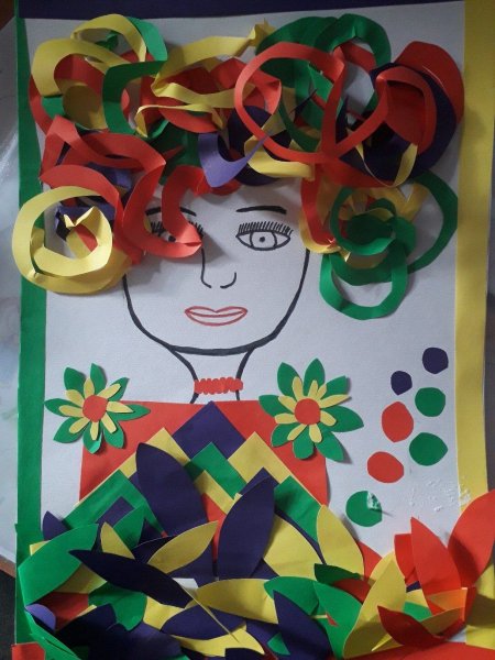 Портрет аппликация