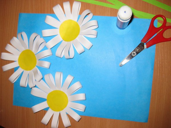 Аппликация Ромашка объемная