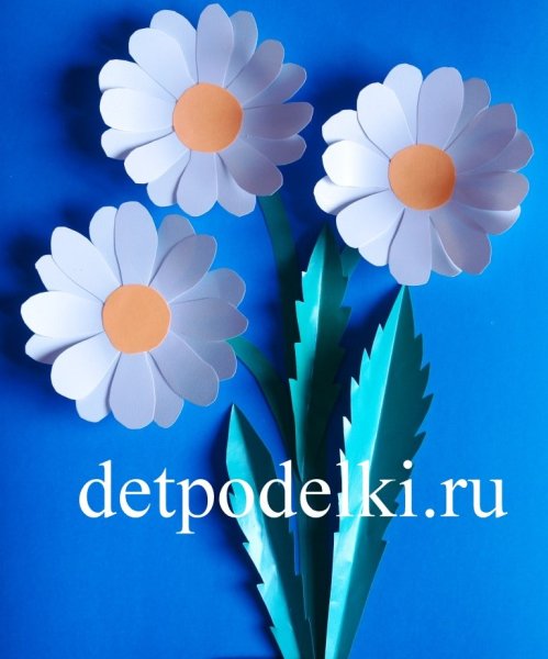 Цветы из цветной бумаги