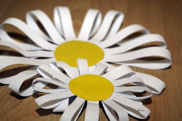 Поделка Ромашка из бумаги