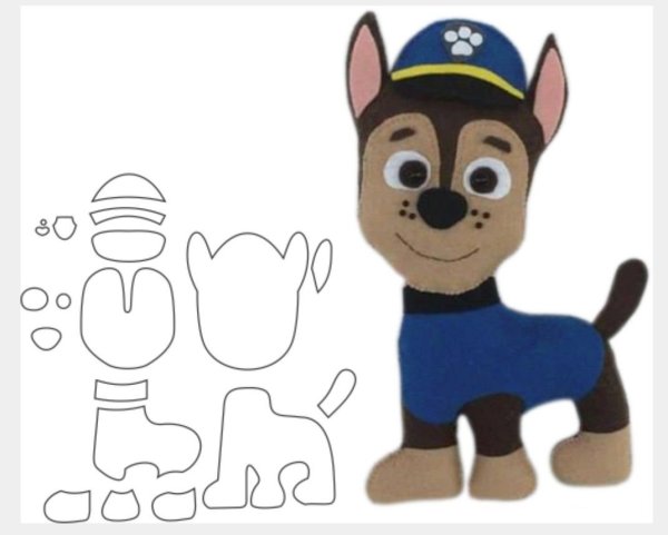 Выкройка Щенячий патруль