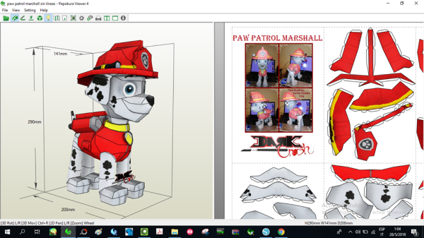 Паперкрафт Щенячий патруль