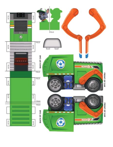 Щенячий патруль вырезать и склеить