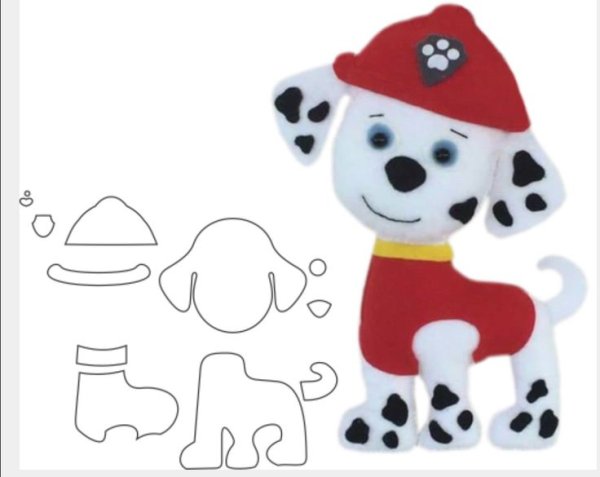 Щенячий патруль из фетра