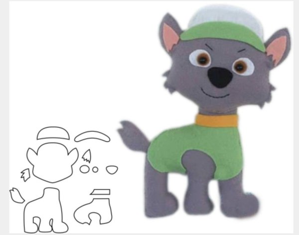 Щенячий патруль Рокки из фетра