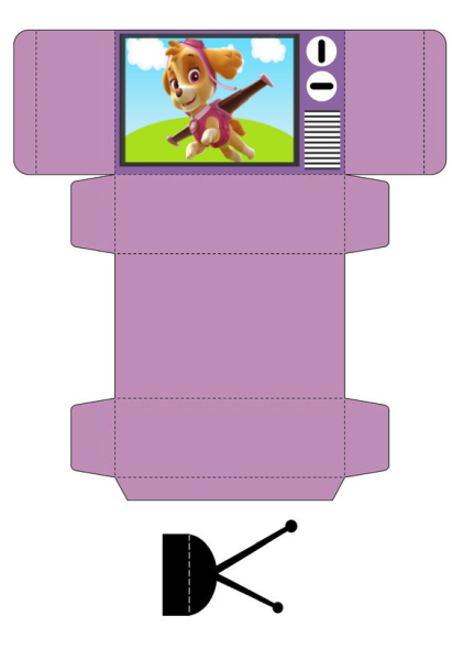 Развертка Щенячий патруль из бумаги