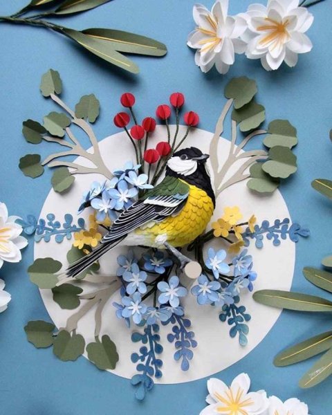 Аппликации объемный на весеннюю тему