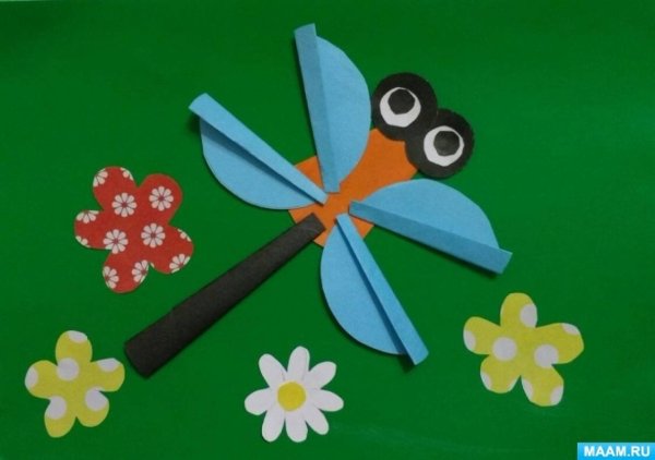 Конструирование Стрекоза в средней группе