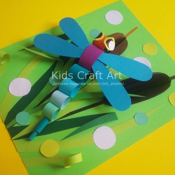 Объемная аппликация Стрекоза