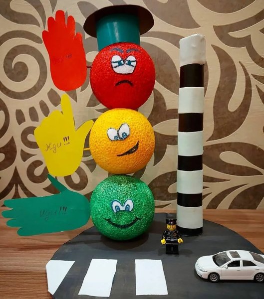 Поделка светофор из бумаги