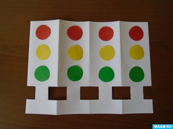 Аппликация конструирование светофор