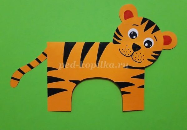 Аппликация Тигренок