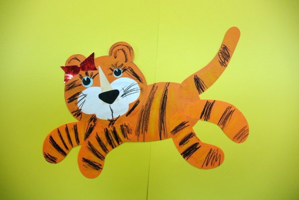 Поделка Тигренок из бумаги