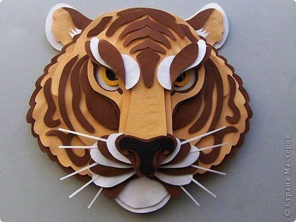 Поделка тигр
