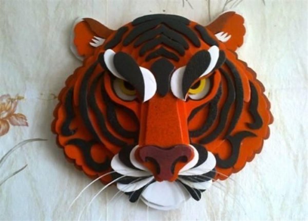 Поделка тигр на новый год своими руками