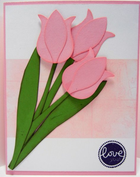 Объемные тюльпаны