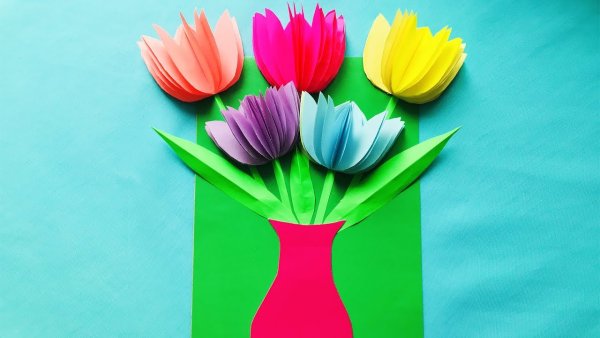 Поделки из цветной бумаги