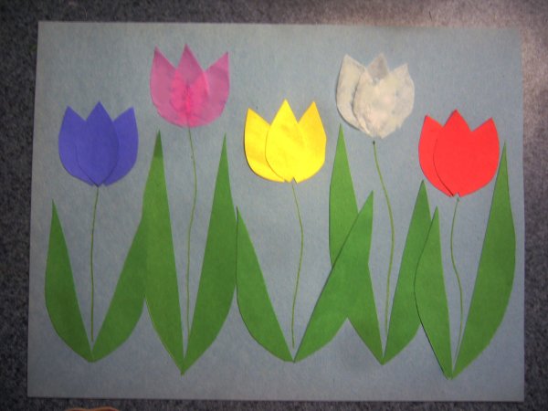 Тюльпан поделка для детей