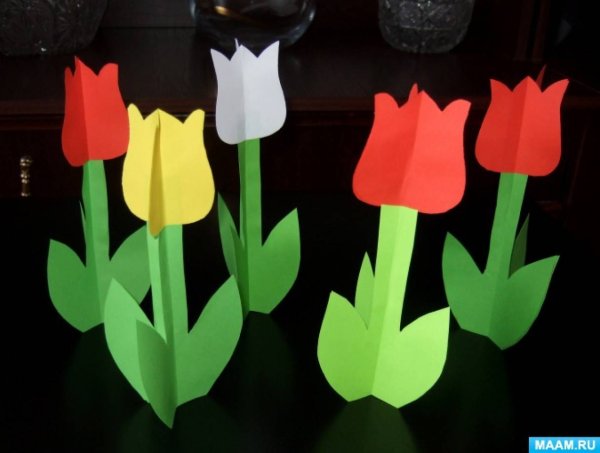 Поделка тюльпан